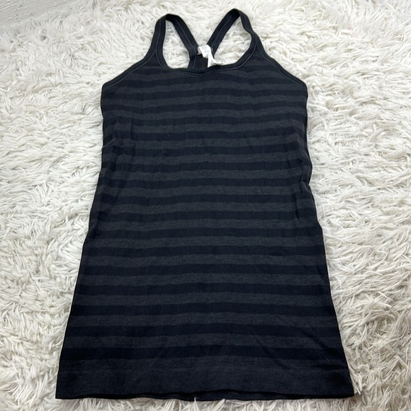 🔥$SALE$🔥 Lululemon Ebb To Street Tank Heathered Black - Picture 1 of 5